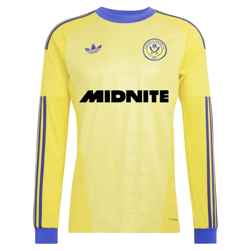 Detailed alternate image of Sheffield United Adidas Away Goalkeeper Shirt 2026-27 - Long Sleeve - Mens With Soper 13 Printing
