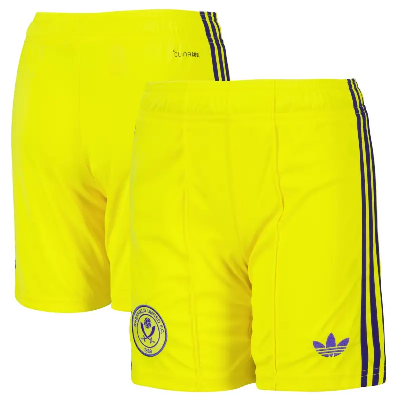 main product shot featuring Sheffield United Adidas Away Goalkeeper Shorts 2026-27 - Kids