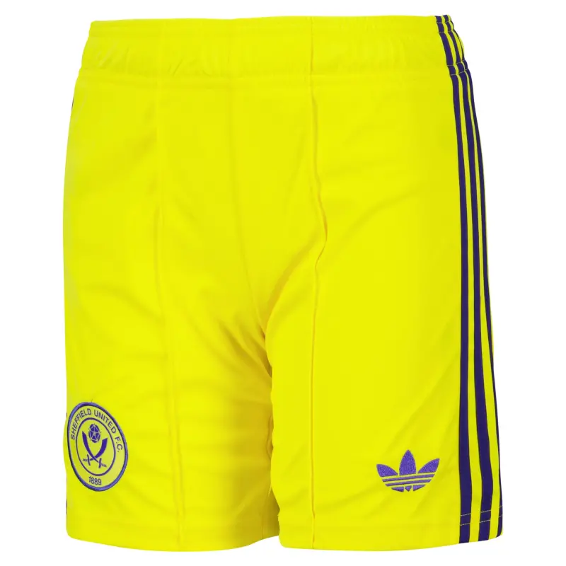 Detailed alternate image of Sheffield United Adidas Away Goalkeeper Shorts 2026-27 - Kids