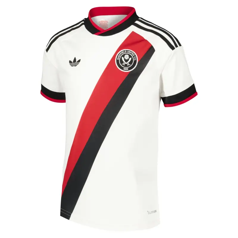 Sheffield United Adidas Away Shirt 2026-27 - Kids With Norrington-Davies 30 Printing displayed in a alternate image