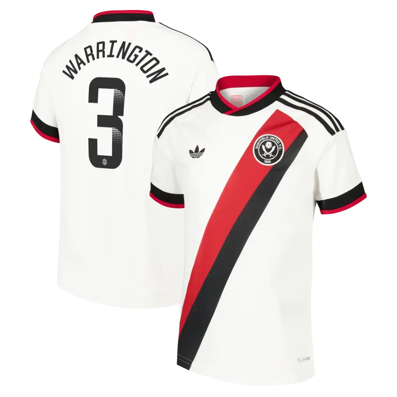 Sheffield United Adidas Away Shirt 2026-27 - Kids With Warrington 3 Printing product image, main