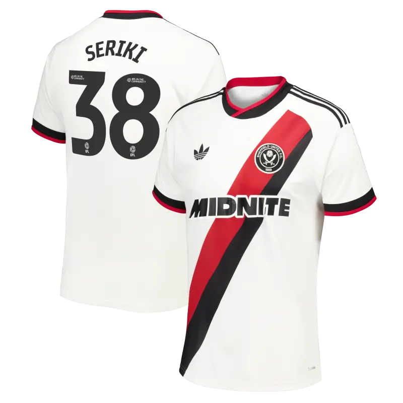 Sheffield United Adidas Away Shirt 2026-27 - Mens With Seriki 38 Printing product image, main