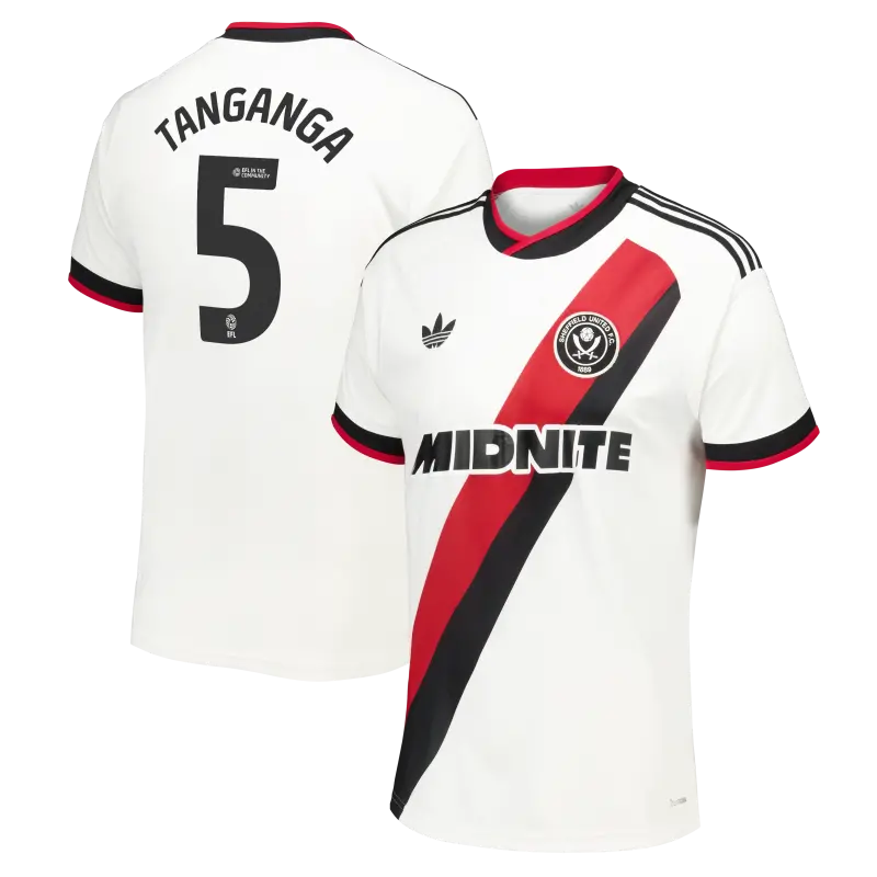 Sheffield United Adidas Away Shirt 2026-27 - Mens With Tanganga 5 Printing product image, main