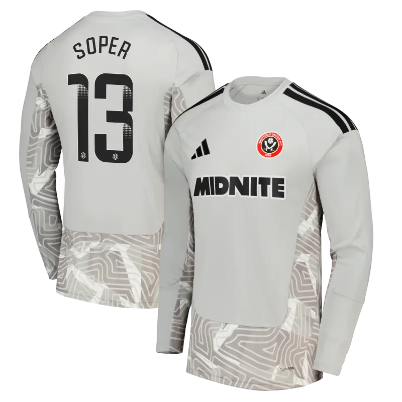 Closer look at Sheffield United Adidas Home Goalkeeper Shirt 2026-27 - Long Sleeve - Mens With Soper 13 Printing, main