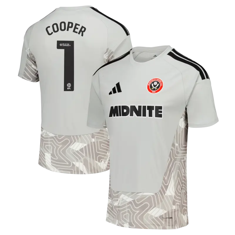 Sheffield United Adidas Home Goalkeeper Shirt 2026-27 - Mens With Cooper 1 Printing pictured from a main angle