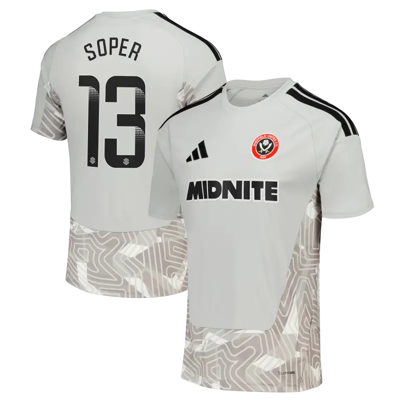 Detailed main image of Sheffield United Adidas Home Goalkeeper Shirt 2026-27 - Mens With Soper 13 Printing