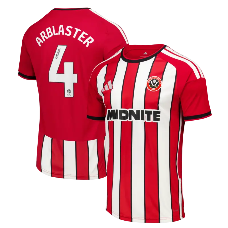 Product photography of Sheffield United Adidas Home Shirt 2026-27 - Mens With Arblaster 4 Printing, main