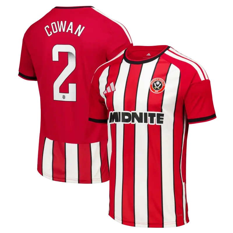 main view of Sheffield United Adidas Home Shirt 2026-27 - Mens With Cowan 2 Printing