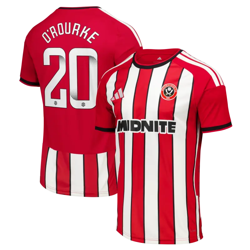 Sheffield United Adidas Home Shirt 2026-27 - Mens With O'Rourke 20 Printing shown in a main product photo