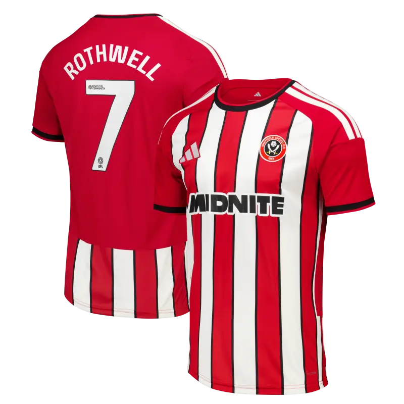 Sheffield United Adidas Home Shirt 2026-27 - Mens With Rothwell 7 Printing product image, main