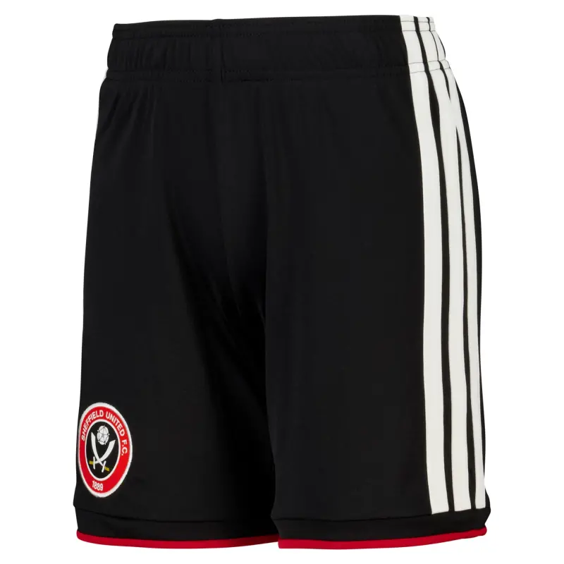 Closer look at Sheffield United Adidas Home Shorts 2026-27 - Kids, alternate