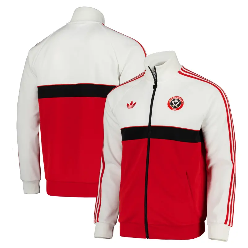 Sheffield United Adidas Originals Track Top - White | Image 1 – Main Product photography of Sheffield United Adidas Originals Track Top - White, main