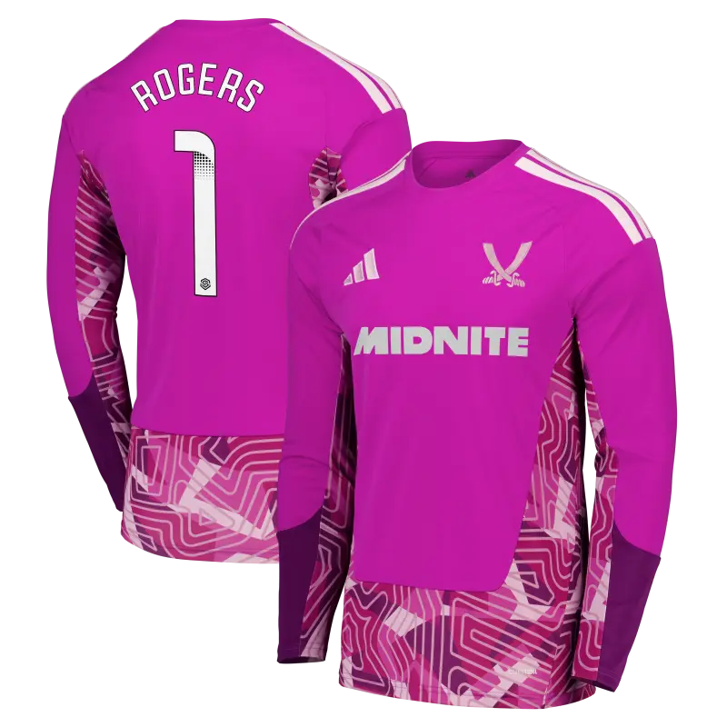 Shop image of Sheffield United Adidas Third Goalkeeper Shirt 2026-27 - Long Sleeve - Mens With Rogers 1 Printing in main view