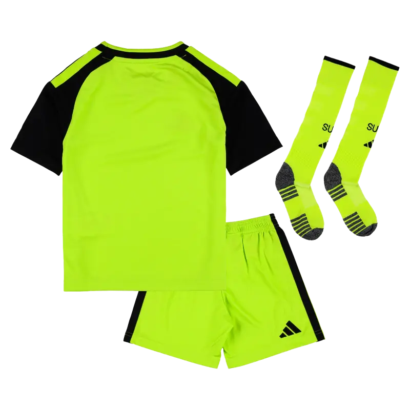 Product photography of Sheffield United Adidas Third Minikit 2026-27, alternate