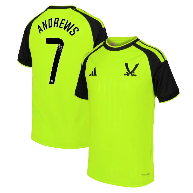 Sheffield United Adidas Third Shirt 2026-27 - Kids With Andrews 7 Printing product image, main