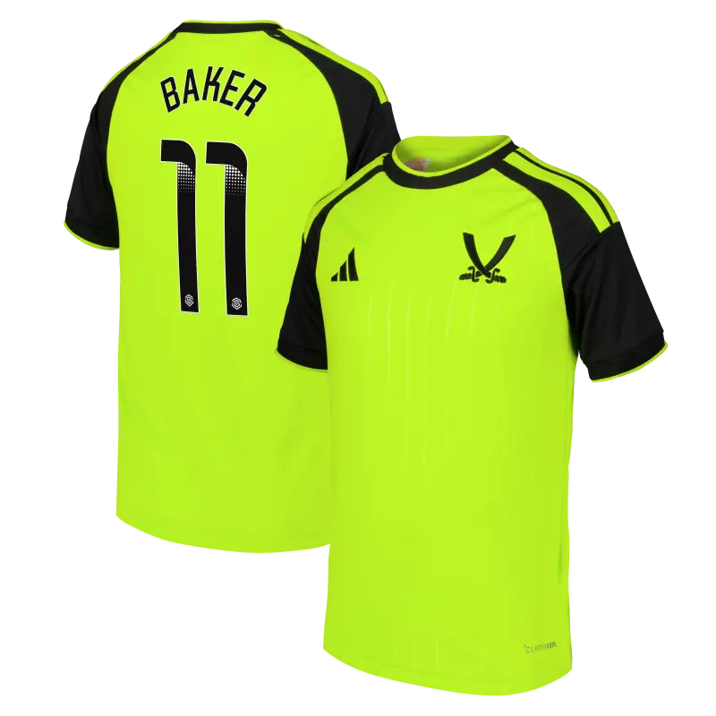 main view of Sheffield United Adidas Third Shirt 2026-27 - Kids With Baker 11 Printing