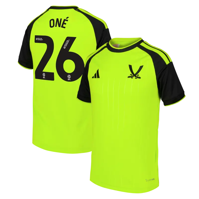 Sheffield United Adidas Third Shirt 2026-27 - Kids With Oné 26 Printing displayed in a main image