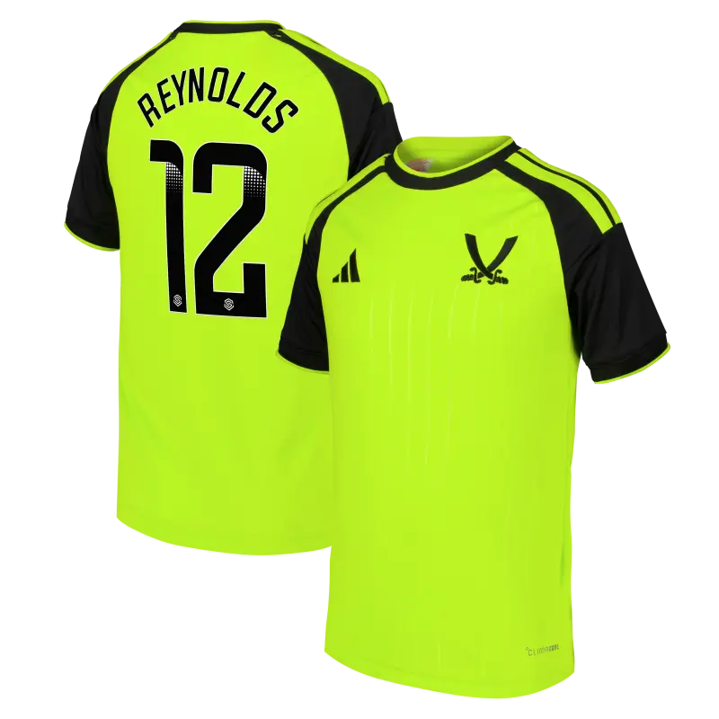 main view of Sheffield United Adidas Third Shirt 2026-27 - Kids With Reynolds 12 Printing