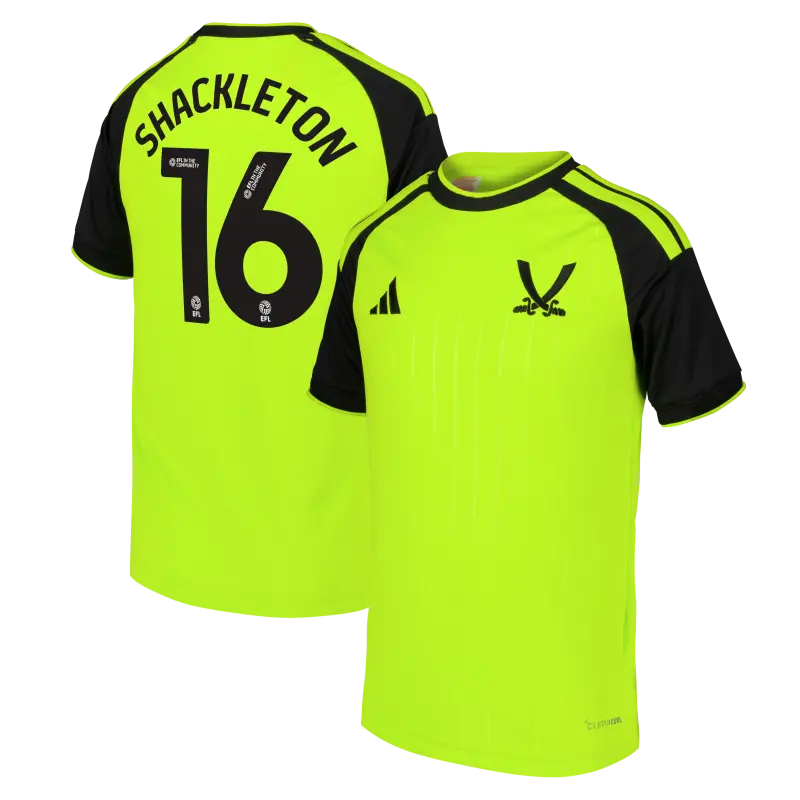 Sheffield United Adidas Third Shirt 2026-27 - Kids With Shackleton 16 Printing visual highlighting the main view