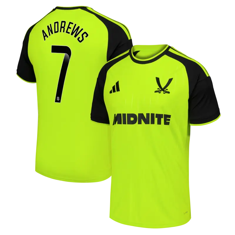 Shop image of Sheffield United Adidas Third Shirt 2026-27 - Mens With Andrews 7 Printing in main view