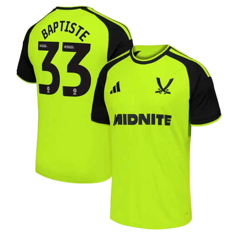 Shop image of Sheffield United Adidas Third Shirt 2026-27 - Mens With Baptiste 33 Printing in main view