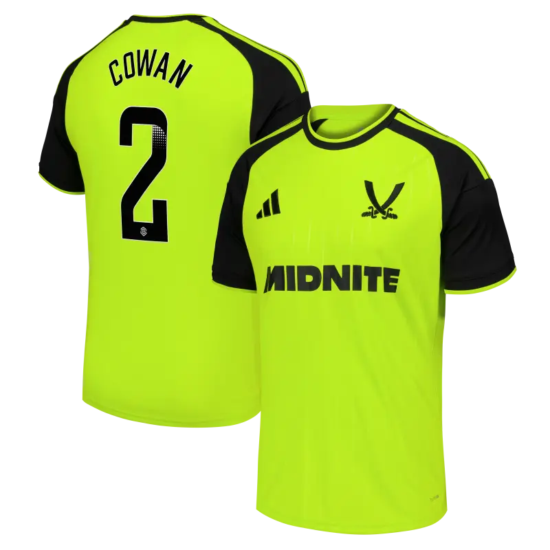 main product shot featuring Sheffield United Adidas Third Shirt 2026-27 - Mens With Cowan 2 Printing