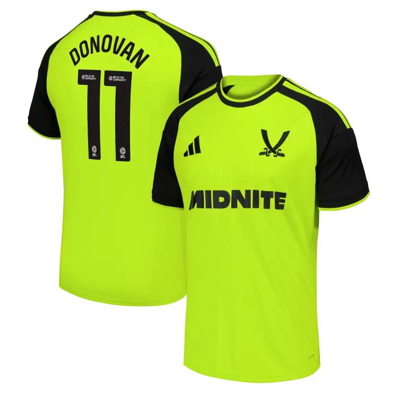 Sheffield United Adidas Third Shirt 2026-27 - Mens With Donovan 11 Printing visual highlighting the main view