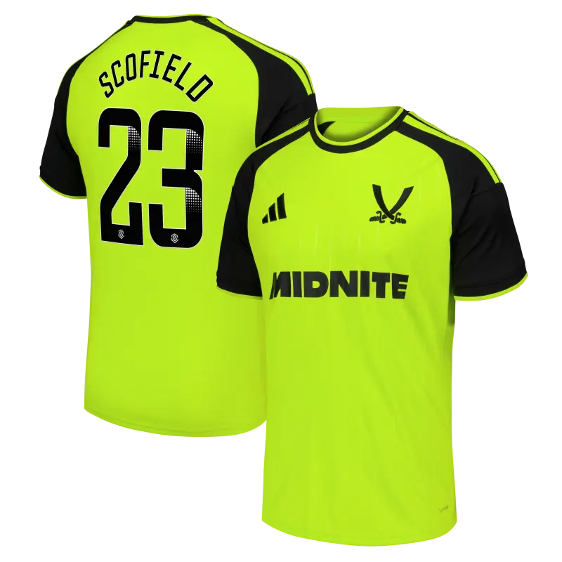 main view of Sheffield United Adidas Third Shirt 2026-27 - Mens With Scofield 23 Printing