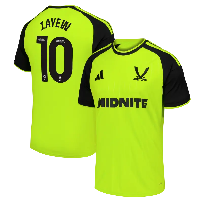 Sheffield United Adidas Third Shirt 2026-27 With J.Ayew 10 Printing product image, main