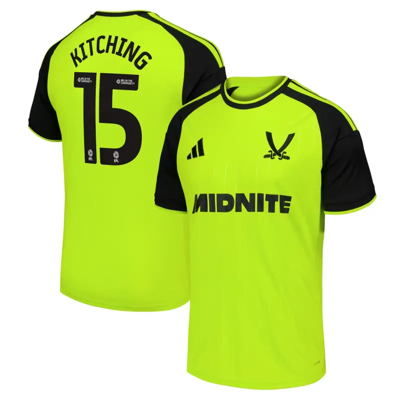 Sheffield United Adidas Third Shirt 2026-27 With Kitching 15 Printing product image, main