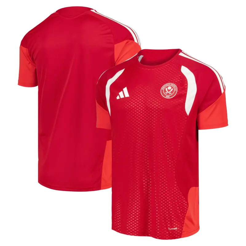 Main Product Shot | Sheffield United Adidas Training Jersey - Red Detailed main image of Sheffield United Adidas Training Jersey - Red
