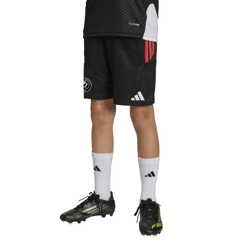 Main Product Shot | Sheffield United Adidas Training Shorts - Black - Kids Closer look at Sheffield United Adidas Training Shorts - Black - Kids, main