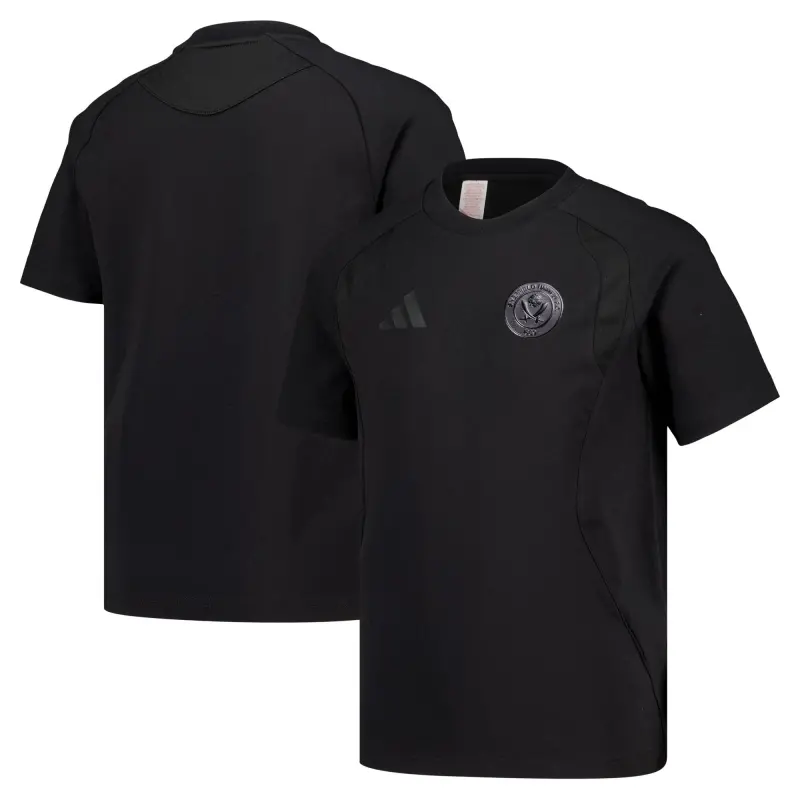 Main Product Shot | Sheffield United Adidas Travel T-Shirt - Black - Kids main photo showcasing Sheffield United Adidas Travel T-Shirt - Black - Kids