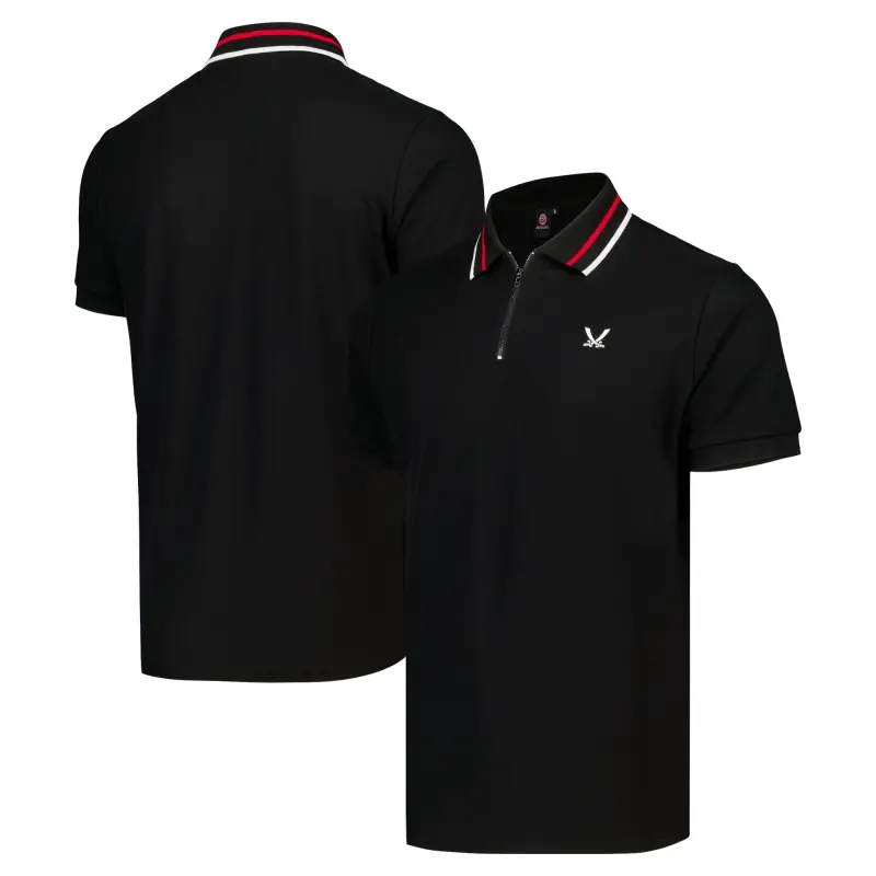 Main Image – Sheffield United Classic Sword Polo - Black - Mens Sheffield United Classic Sword Polo - Black - Mens pictured from a main angle