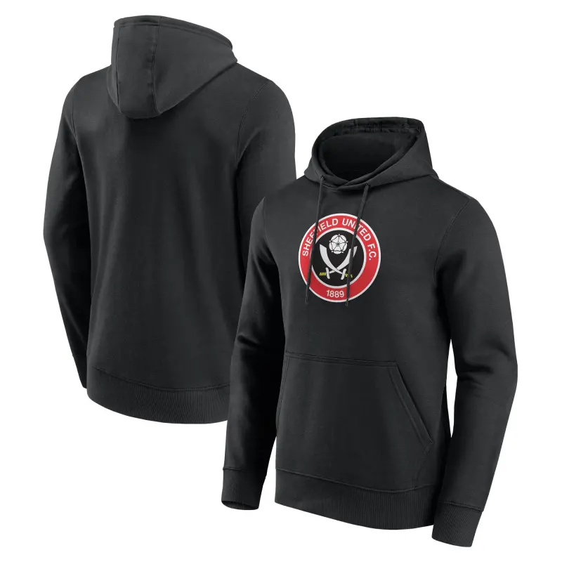 Sheffield United Core Hoodie - Black - Mens | Image 1 – Main Closer look at Sheffield United Core Hoodie - Black - Mens, main