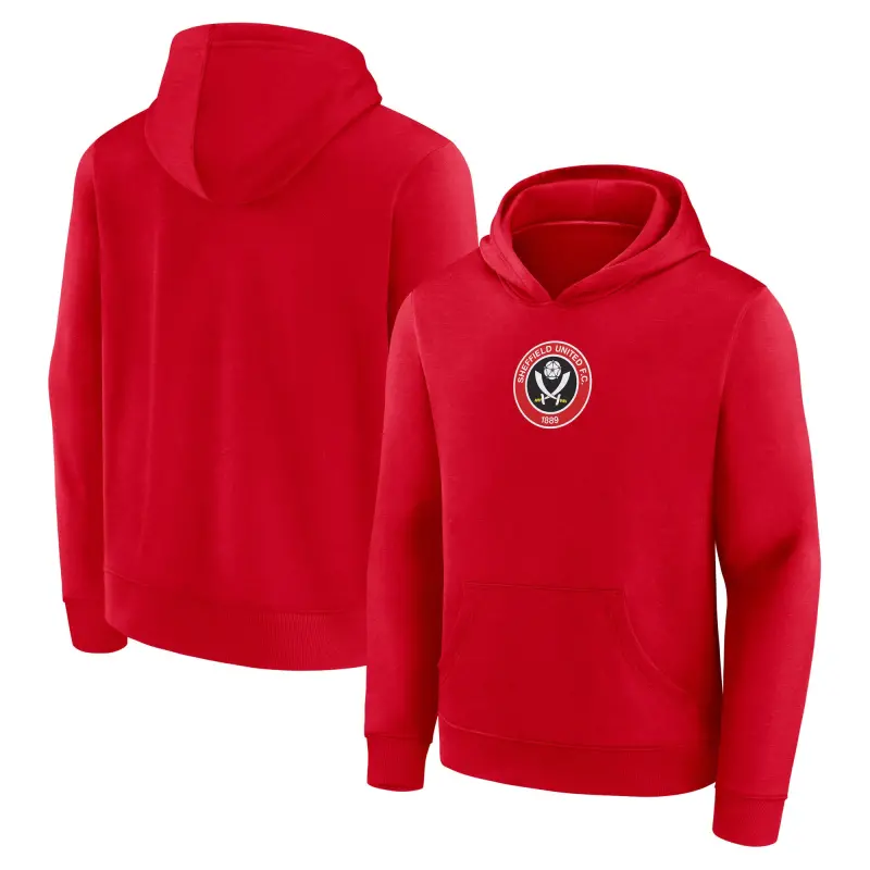 Main View of Sheffield United Core Hoodie - Red - Kids Detailed main image of Sheffield United Core Hoodie - Red - Kids