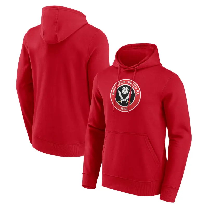 Sheffield United Core Hoodie - Red - Mens – Main Gallery Shot Sheffield United Core Hoodie - Red - Mens visual highlighting the main view