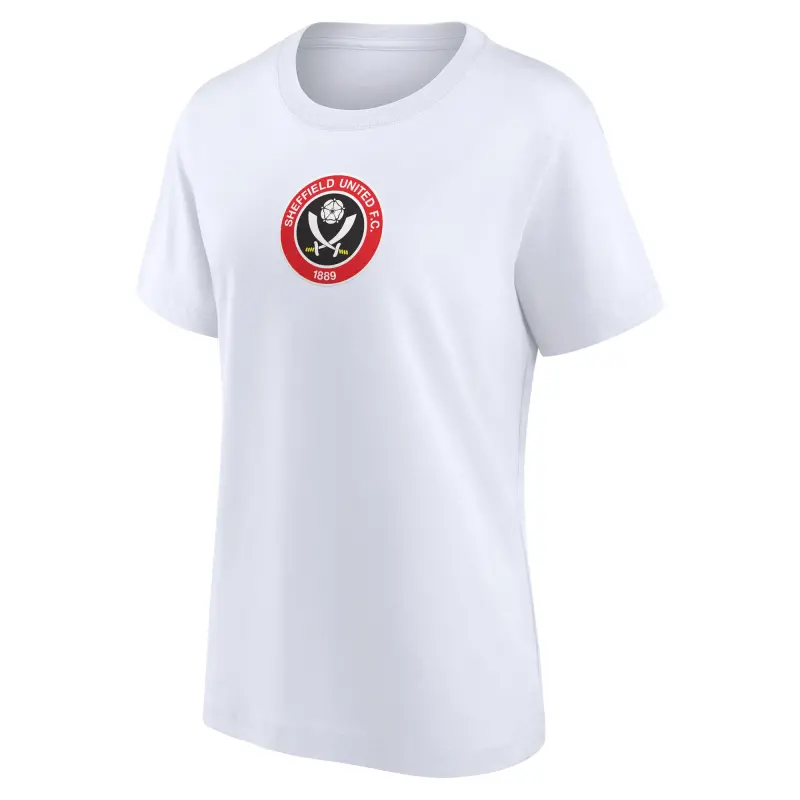 Sheffield United Core T-Shirt - White - Womens displayed in a alternate image