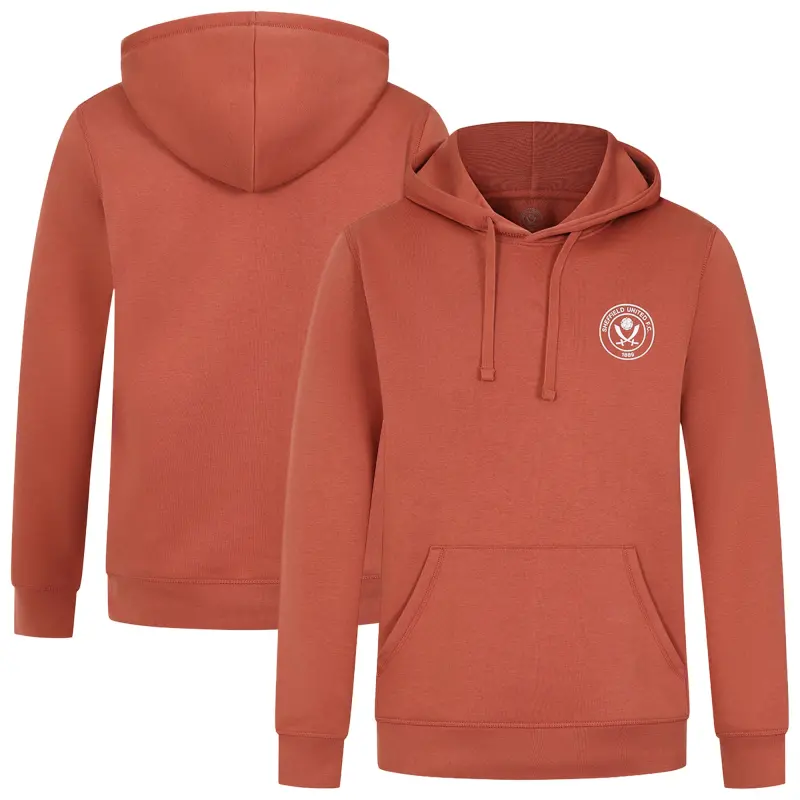 Sheffield United Crest Club Hoodie - Heritage Brown - Mens | Main Product Photo Sheffield United Crest Club Hoodie - Heritage Brown - Mens pictured from a main angle