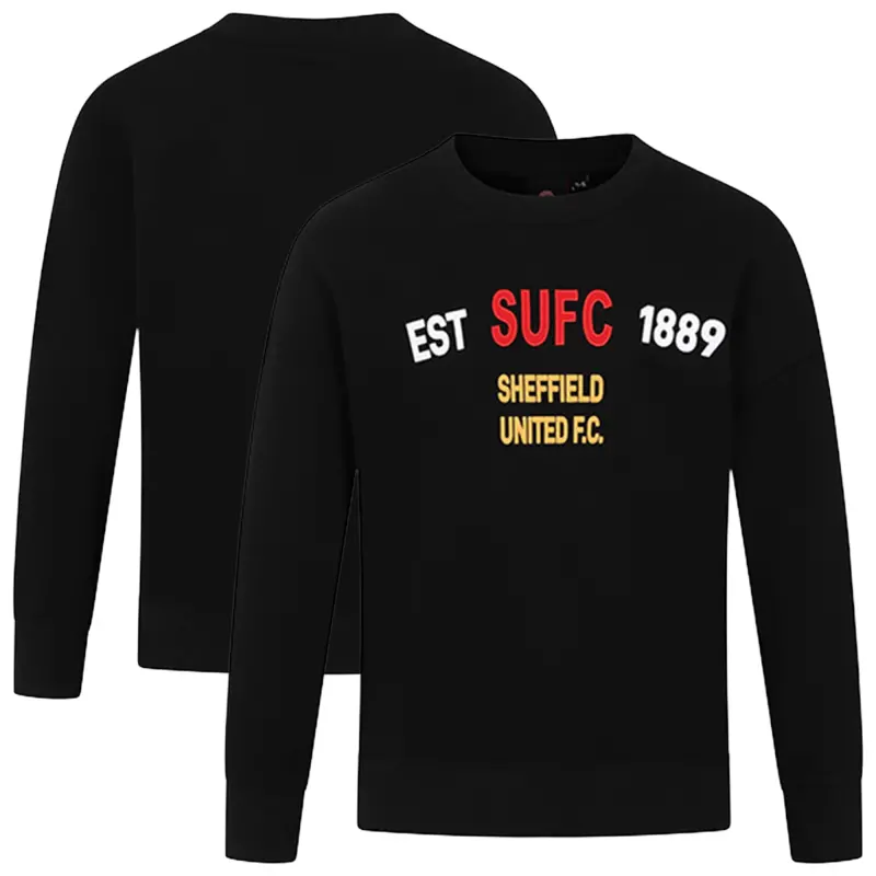 Sheffield United Est 1889 Sweat - Black - Kids – Visual 1 Main Sheffield United Est 1889 Sweat - Black - Kids product image, main
