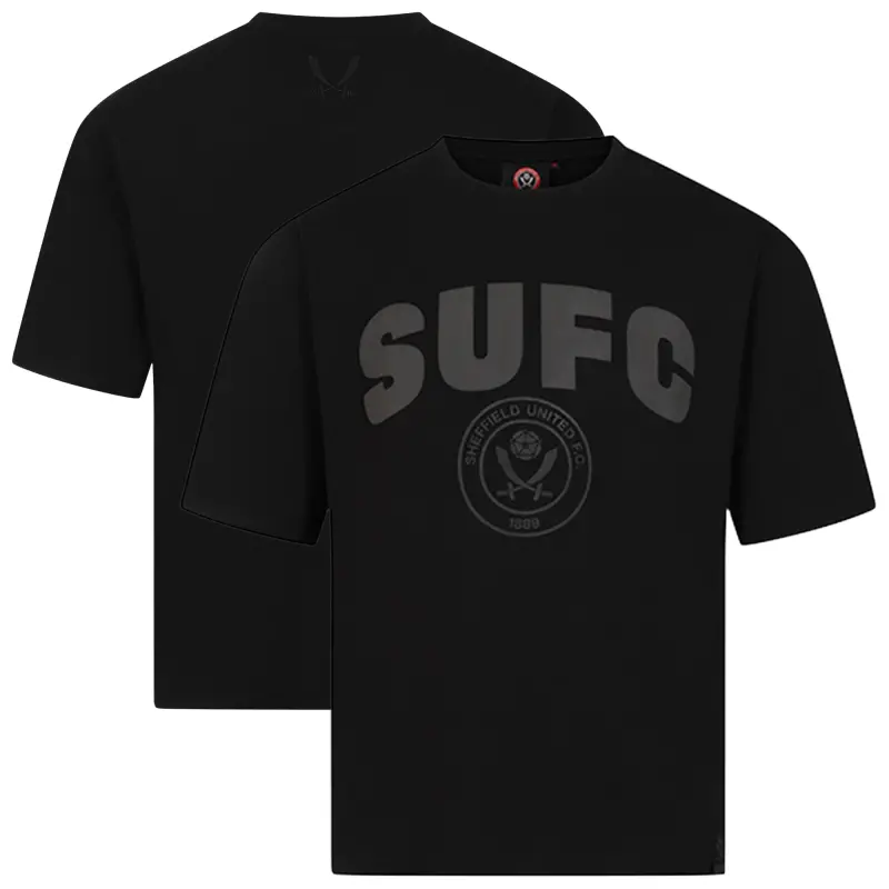 Sheffield United SUFC Premium T-Shirt - Black - Mens | Image 1 – Main Sheffield United SUFC Premium T-Shirt - Black - Mens product image, main