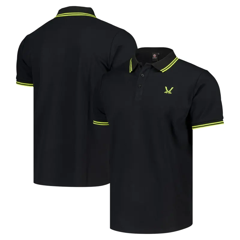 Sheffield United Sword Club Polo Shirt - Black - Mens – Main Product Image main view of Sheffield United Sword Club Polo Shirt - Black - Mens