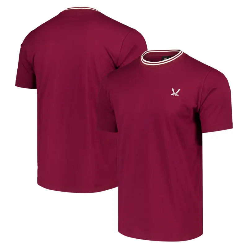 Sheffield United Sword Club T-Shirt - Burgundy - Mens displayed in a main image