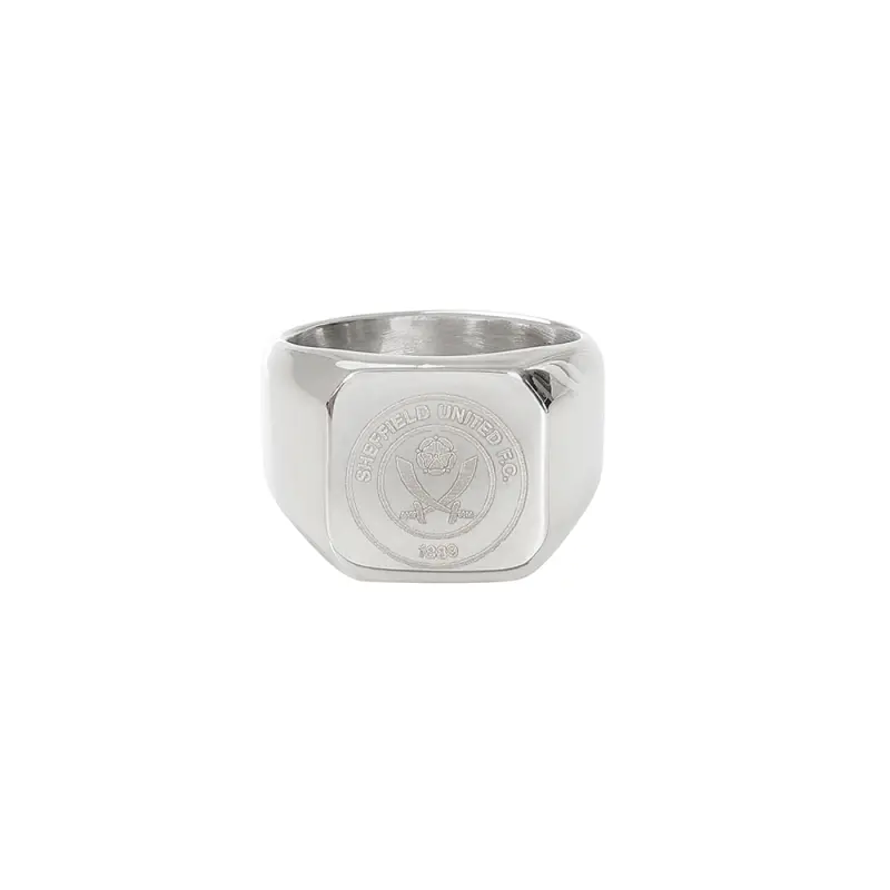 SS Square Signet Ring pictured from a main angle