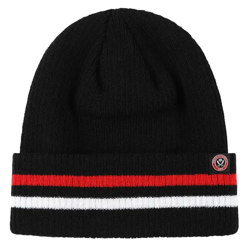main product shot featuring Stripe Cuff Beanie