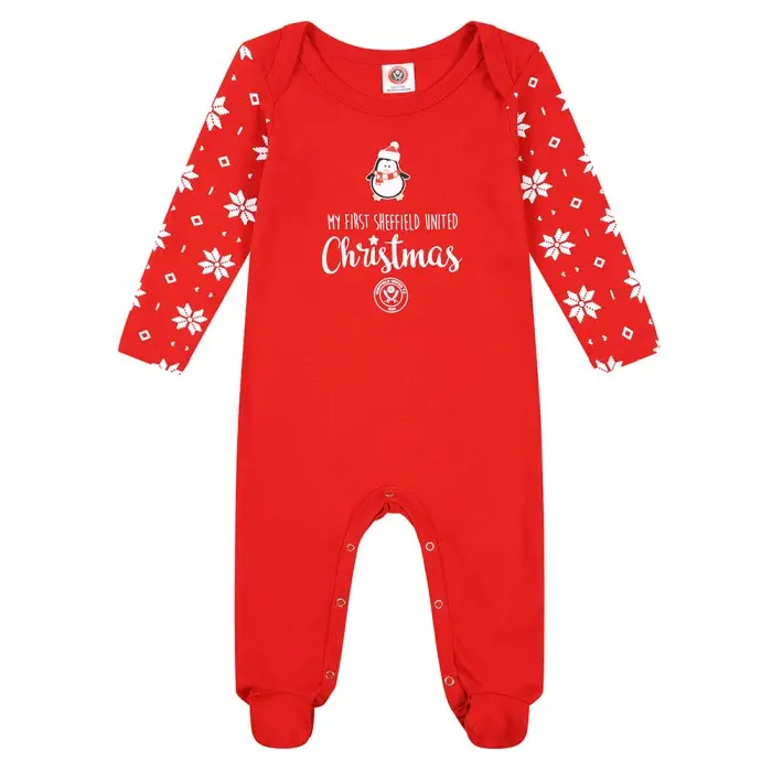 Detailed main image of SUFC Christmas Sleepsuit