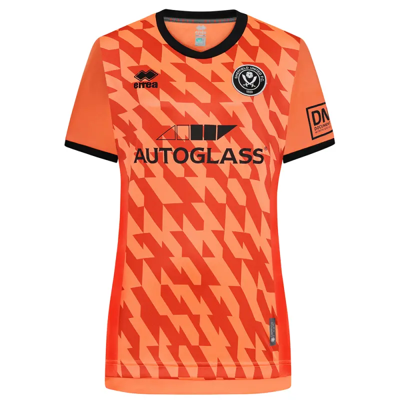SUFC Women Fit Orange GK Shirt S/S 24/25 With Custom Printing visual highlighting the main view