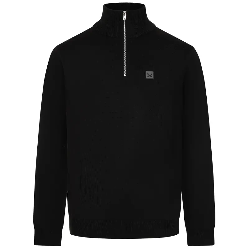 Sword 1/4 Zip Sweat Black shown in a main product photo