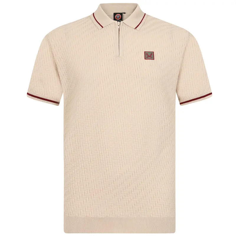 Shop image of Sword Zip Knitted Polo in main view